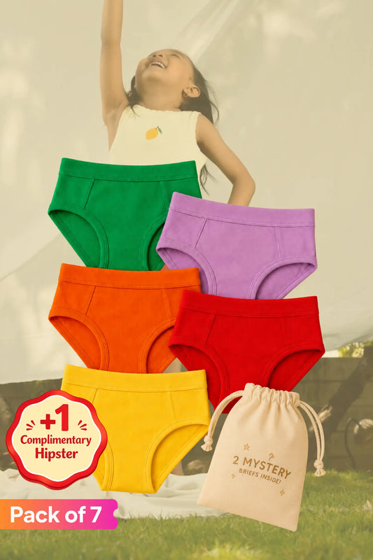 Girls Hipsters Pack of 7