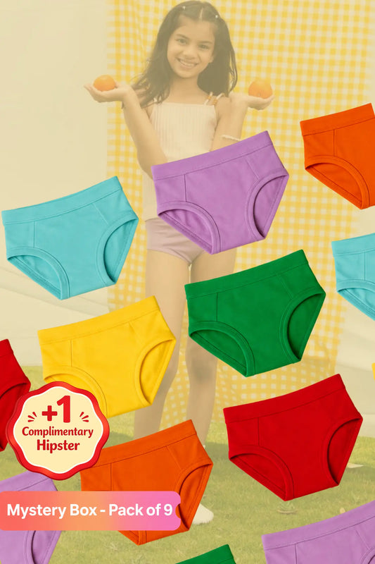 Girls Hipsters Pack of 9 - Mystery Pack