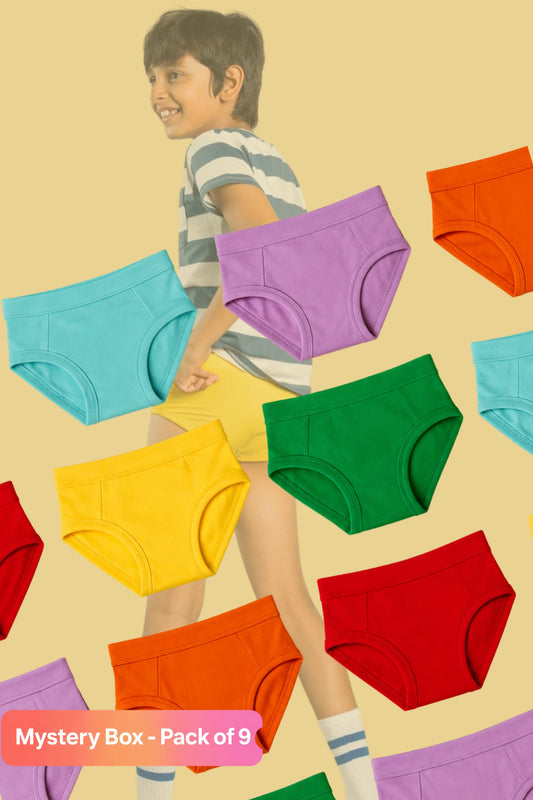 Boys Brief Pack of 9 - Mystery Pack