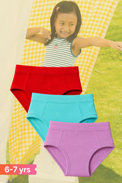 Girls Hipsters Pack of 3 (54-58cm)