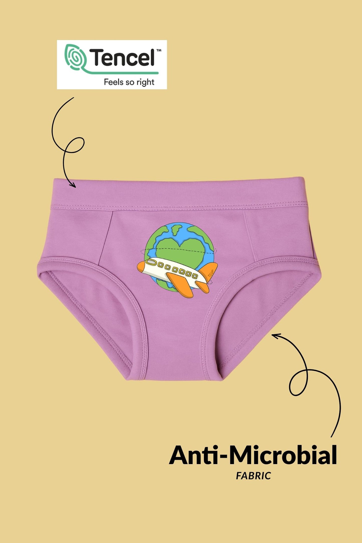 Holiday Themed Panties- Pack of 3 for Girls