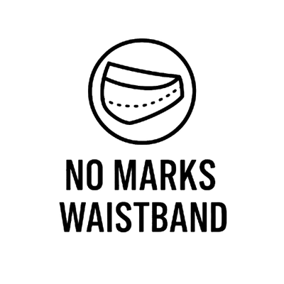 Soft, flexible waistband engineered to leave zero pressure marks.
Perfect for sensitive skin and long wear.